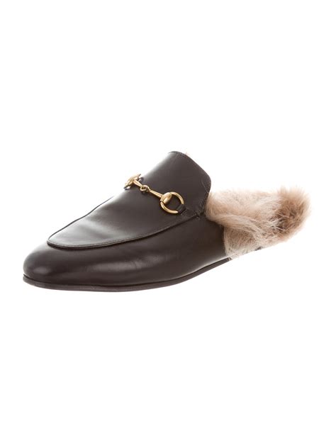 fur gucci mules|gucci princetown mules on sale.